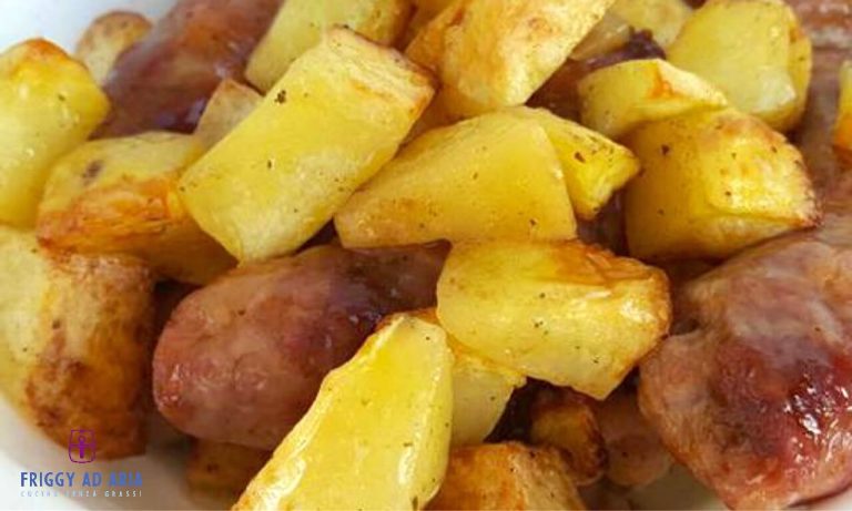 Salsiccia E Patate In Friggitrice Ad Aria Pi Saporite Che Mai Friggi Ad Aria