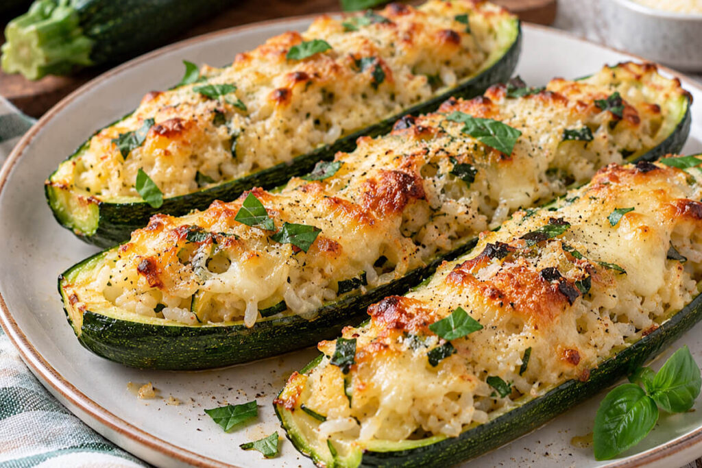 Barchette di zucchine in friggitrice ad aria
