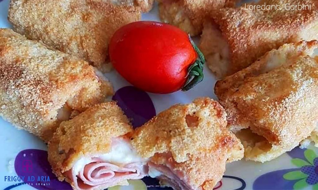 bocconcini di mortadella in friggitrice ad aria