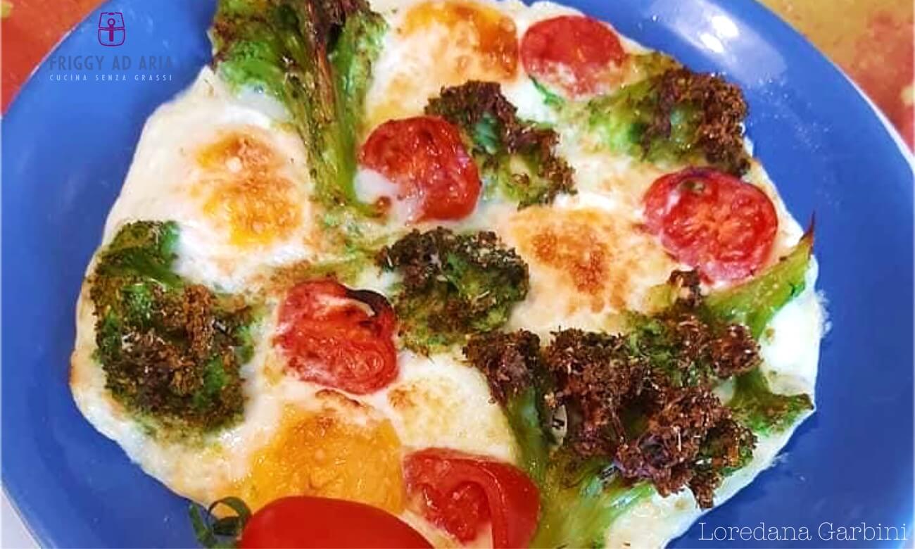 Frittata broccoletti e uova in friggitrice ad aria