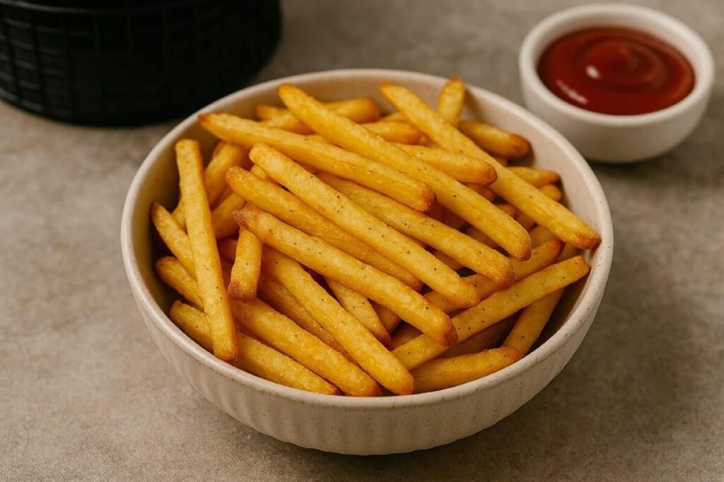 Patatine croccanti in friggitrice ad aria: così vengono meglio che al fast food (ricetta completa) 2 Patatine fritte in friggitrice ad aria