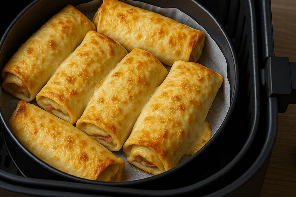 Crêpes salate in friggitrice ad aria
