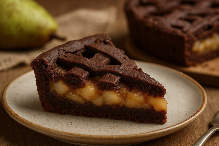 La crostata più golosa? Quella con pere e cioccolato in friggitrice ad aria