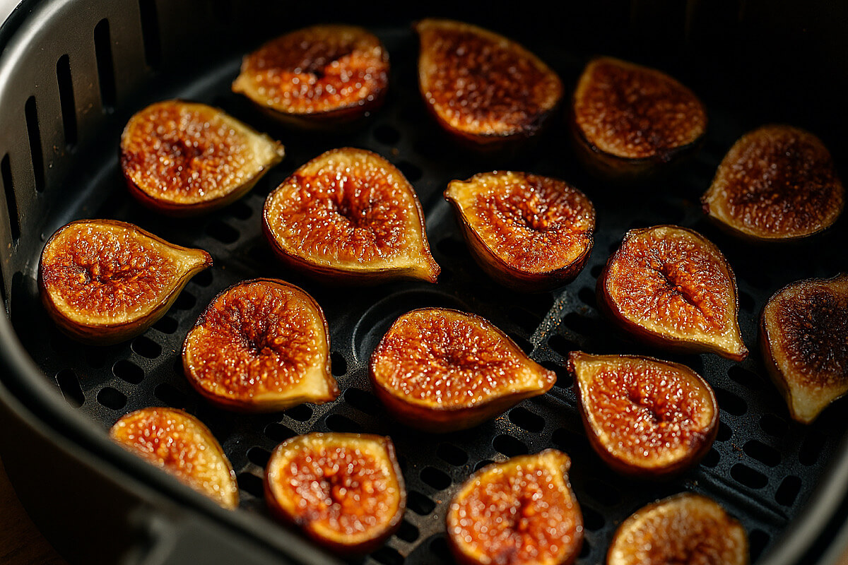 Snack naturale: fichi essiccati e caramellati in friggitrice ad aria (senza essiccatore)!