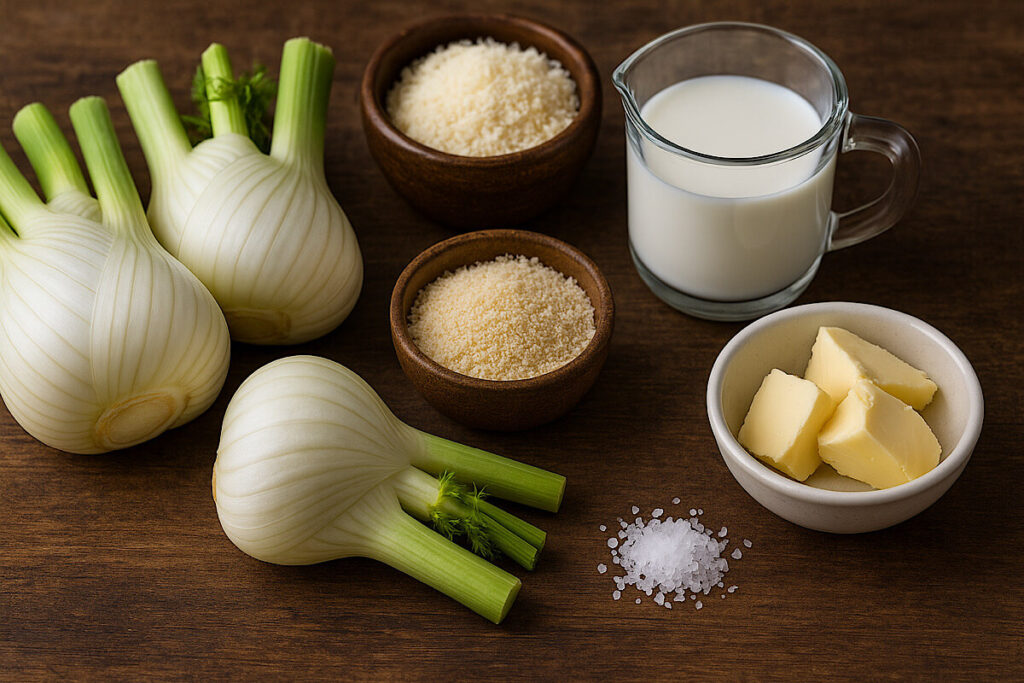 Finocchi gratinati in friggitrice ad aria