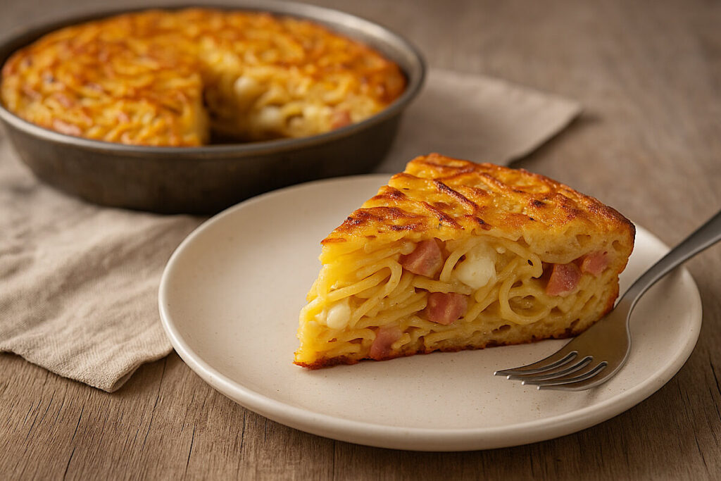 Frittata di pasta in friggitrice ad aria