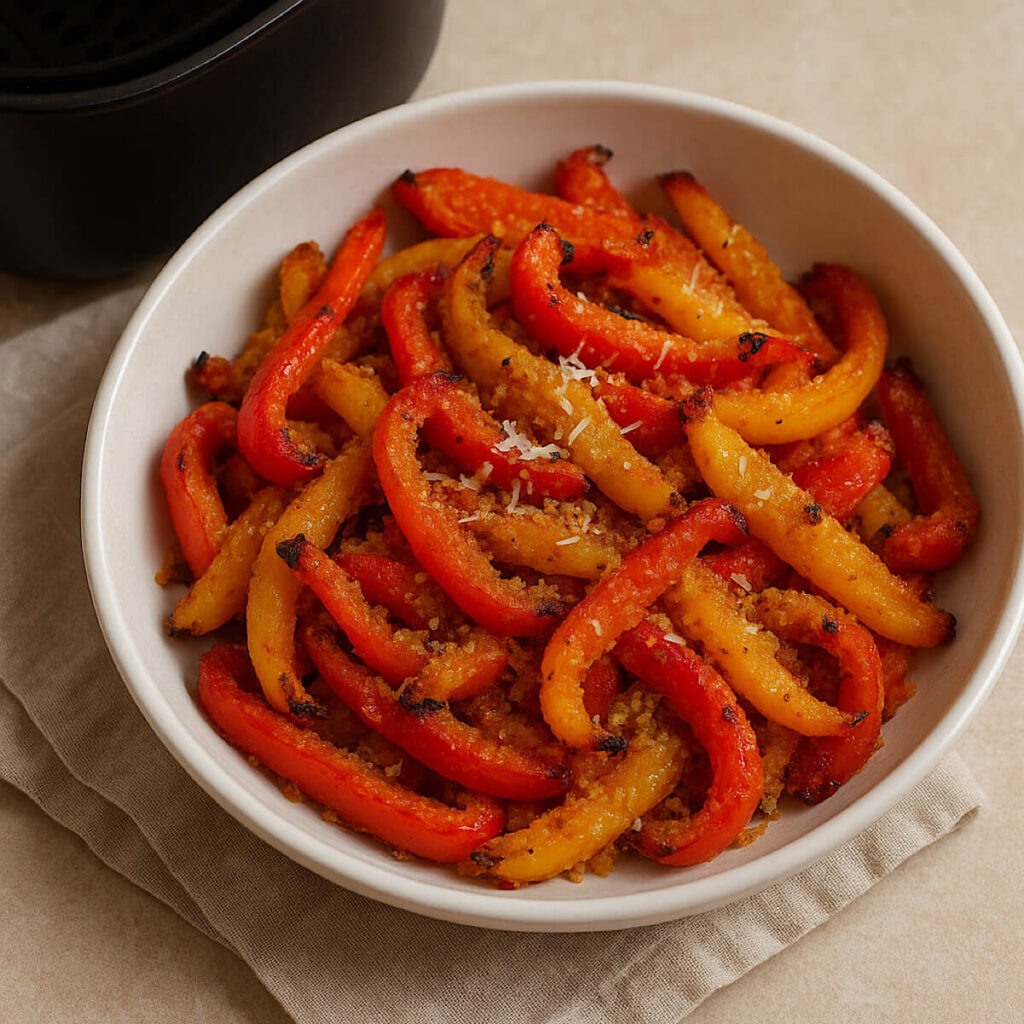 Peperoni sabbiosi in friggitrice ad aria 1 Peperoni sabbiosi in friggitrice ad aria