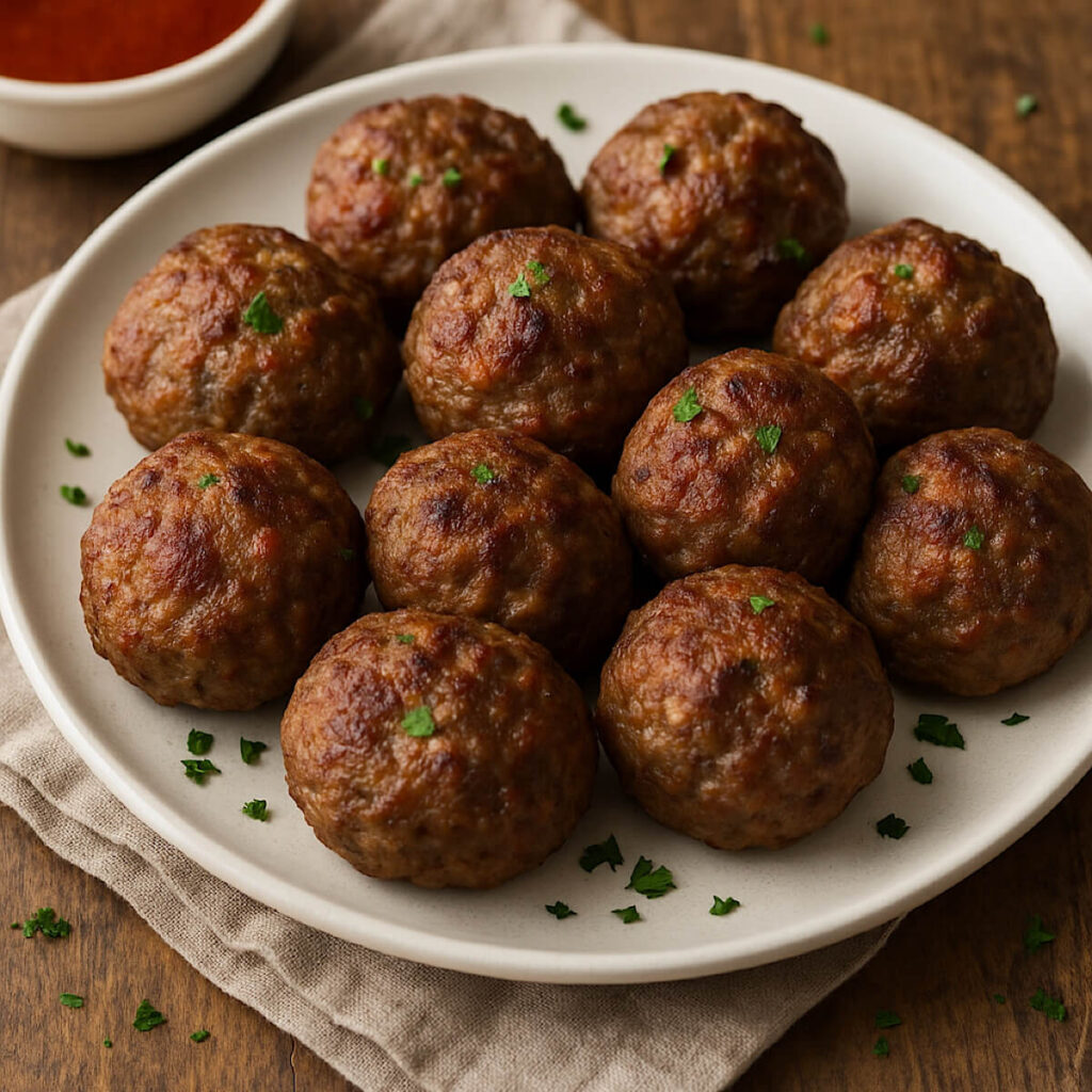 Polpette di manzo in friggitrice ad aria