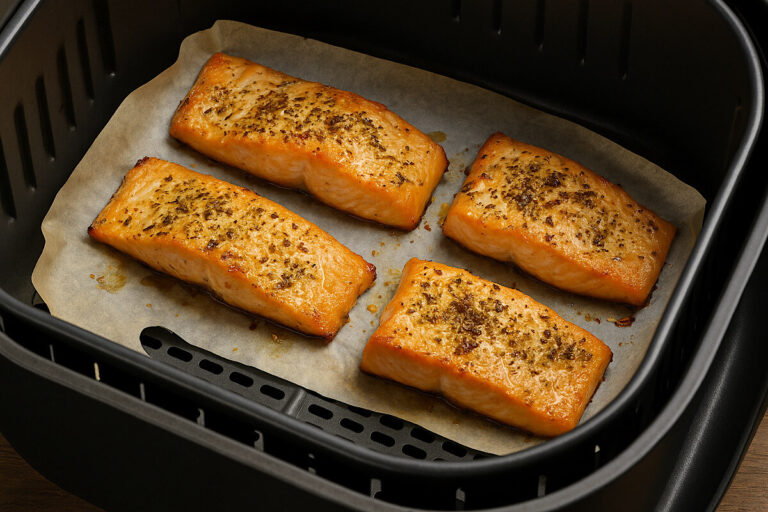 Come cucinare il salmone in 12 minuti in friggitrice ad aria: squisito, morbido e non secco!