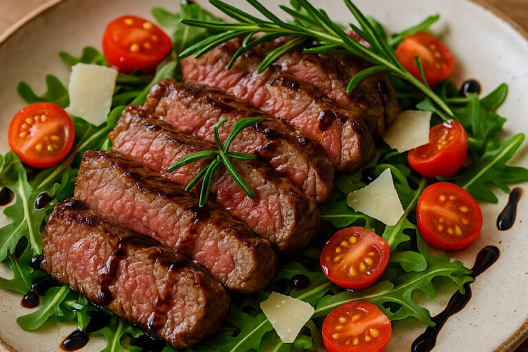Tagliata di manzo in friggitrice ad aria: crosticina irresistibile, cuore succoso, senza fumo in cucina