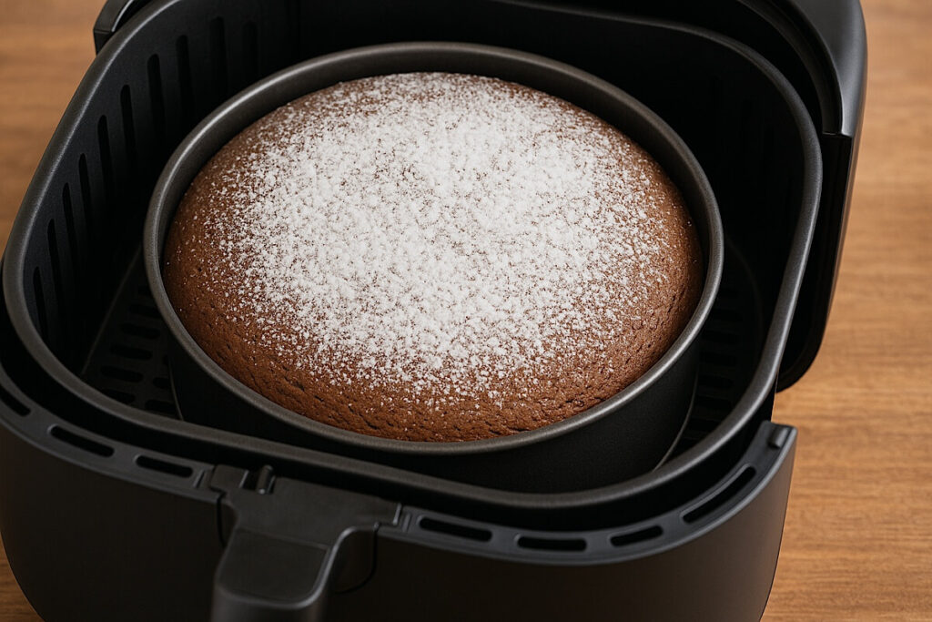 Torta al caffe Senza glutine in friggitrice ad aria 1 Torta al caffè senza glutine