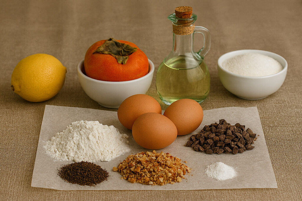 Torta di cachi in friggitrice ad aria