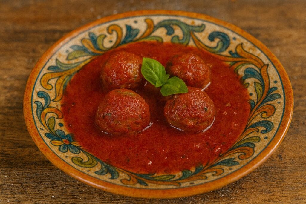 polpette di tacchino al sugo in friggitrice ad aria