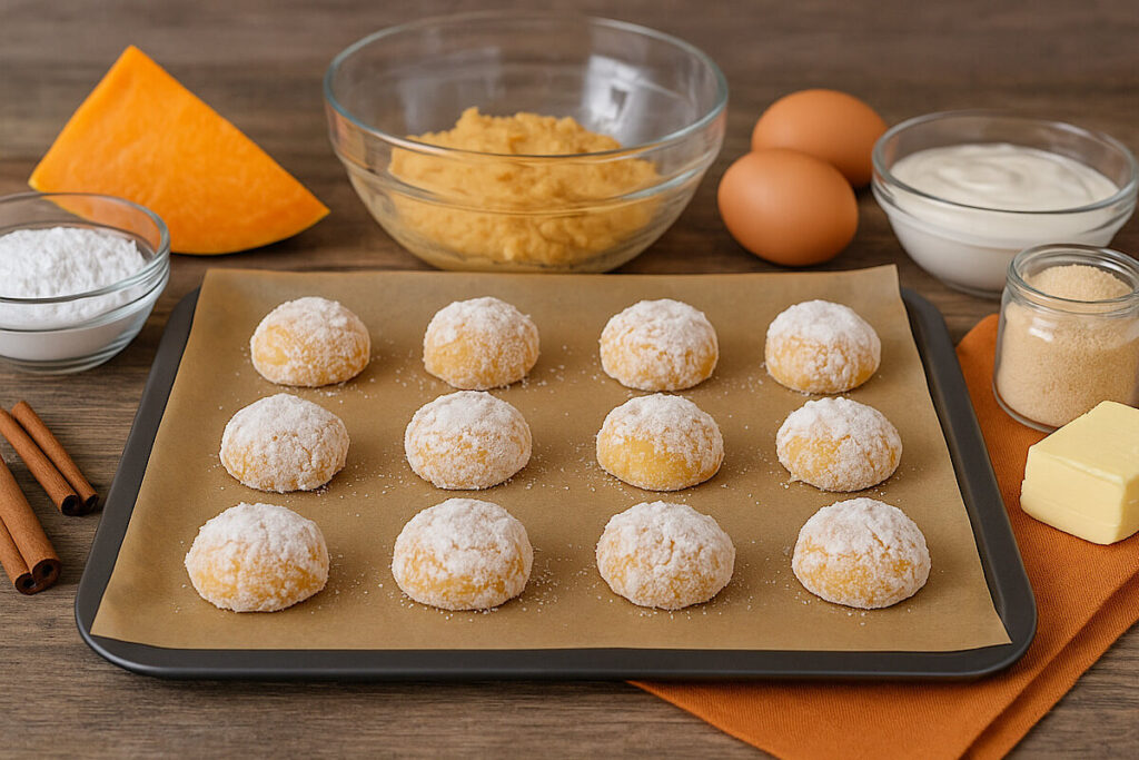 Biscotti con le crepe alla zucca in friggitrice ad aria e in forno 2 Biscotti con le crepe alla zucca in friggitrice ad aria e in forno