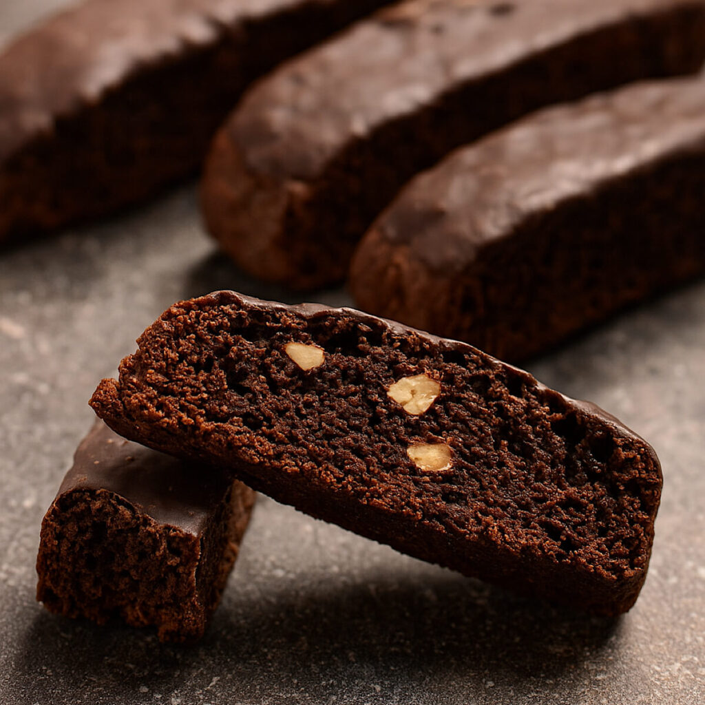 Cantucci al cioccolato in friggitrice ad aria