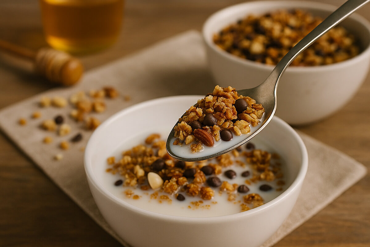 Cereali fatti in casa in friggitrice ad aria: preparali per la colazione più sana e croccante che c’è
