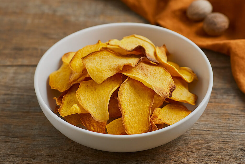Chips di zucca in friggitrice ad aria