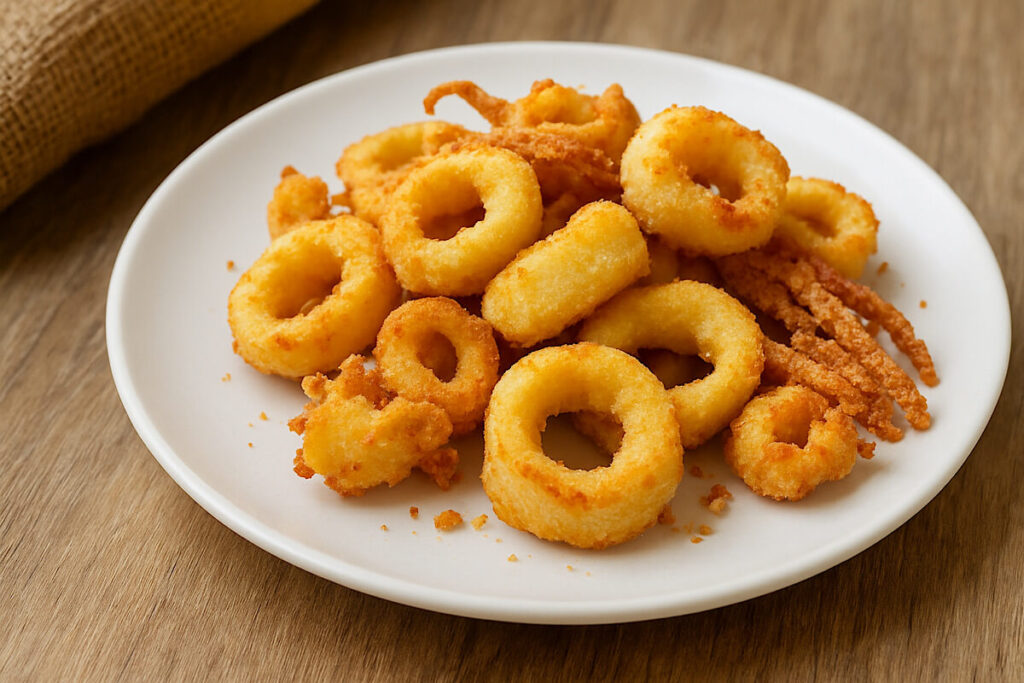 Frittura di totani in friggitrice ad aria