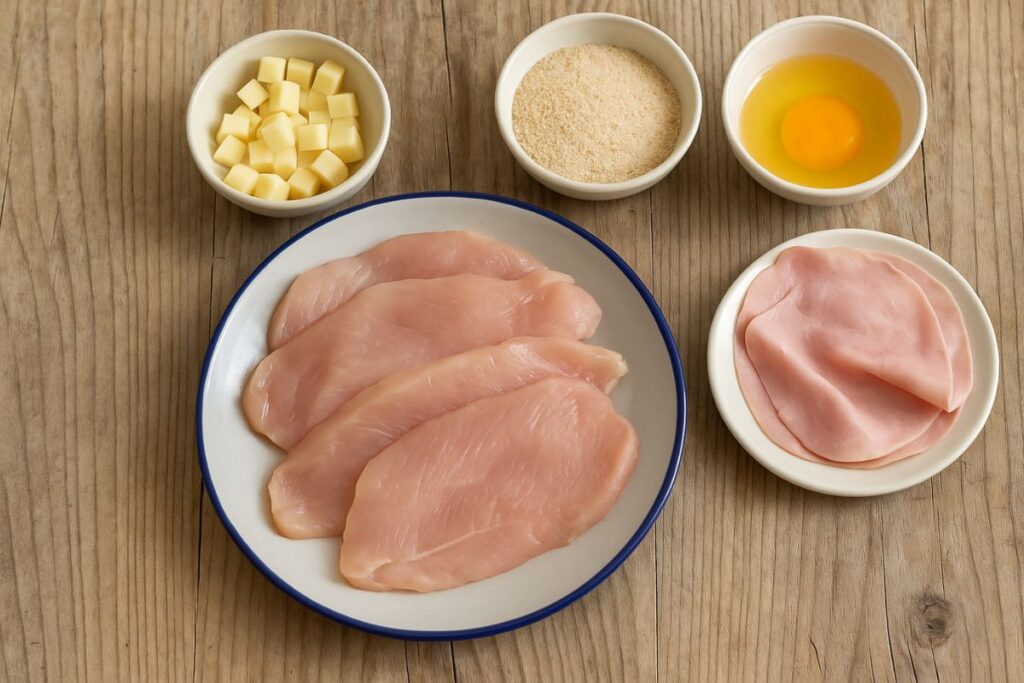 involtini di cordon bleu in friggitrice ad aria ingredienti