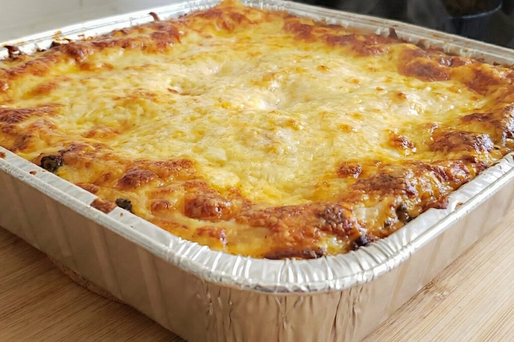 Lasagne funghi e prosciutto in friggitrice ad aria 1 Lasagne, funghi e prosciutto in friggitrice ad aria