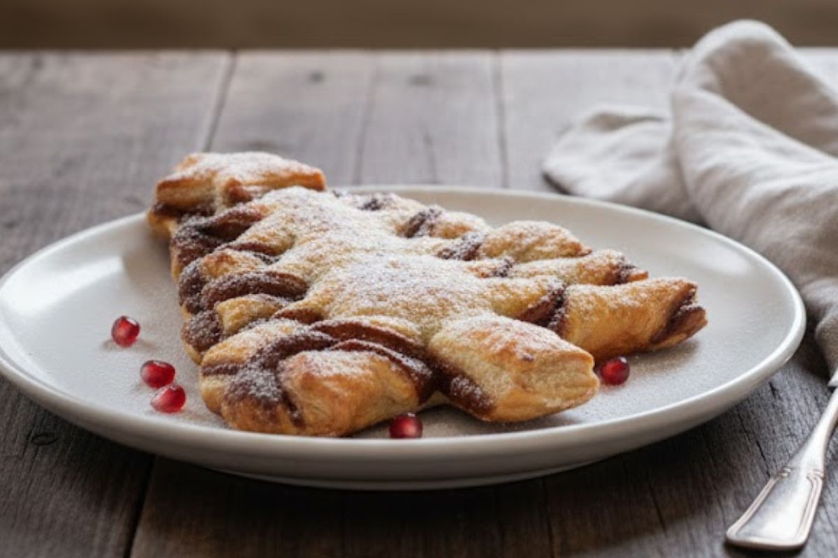 Il classico che non stufa mai: ecco l’albero (golosisimo) in friggitrice ad aria, con nutella e pasta sfoglia