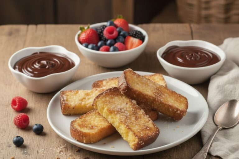 Fate colazione con noi: i french toast in formato stick in friggitrice ad aria