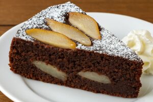 Ricetta antica, come una volta: la torta di patate, cioccolato e pere in friggitrice ad aria