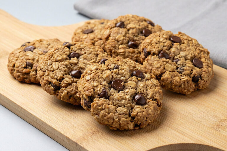 Biscotti vegani in friggitrice ad aria con avena e cioccolato: pronti in 12 minuti e profumatissimi!