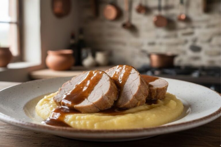 Con il sughetto non resisterai alla scarpetta: filetto di maiale alla birra e miele in friggitrice ad aria