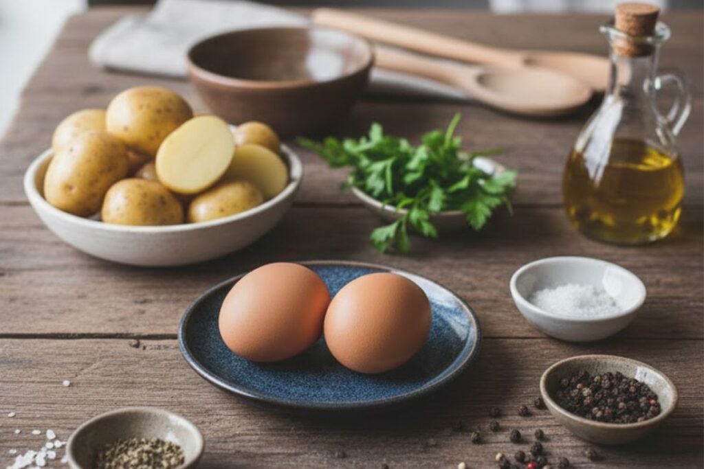 patate e uova in friggitrice ad aria ricetta