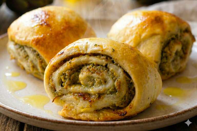Girelle rustiche con carciofi e ricotta in friggitrice ad aria: l’impasto è semplicissimo e le cuoci in 15 minuti