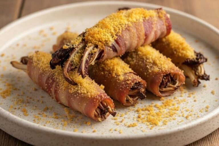 Involtini furbi di radicchio tardivo in friggitrice ad aria, antipasto velocissimo in 10 minuti