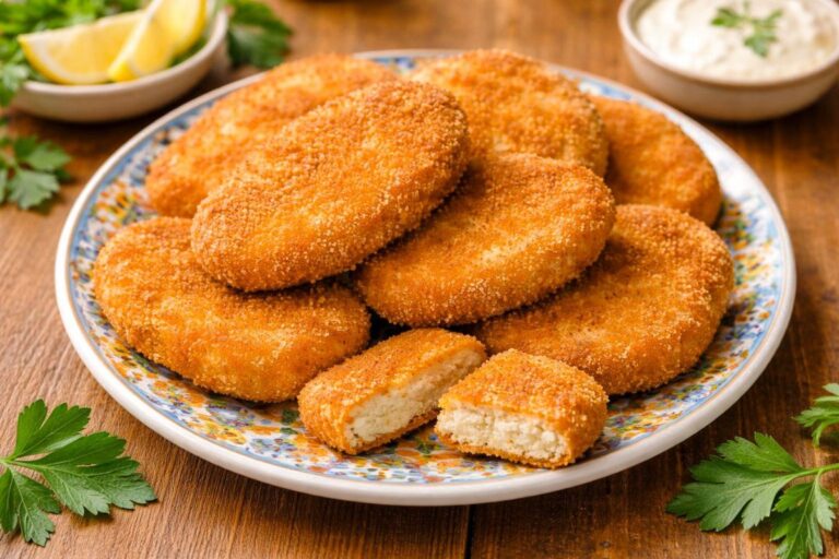 Morbide ma croccanti, pronte in un quarto d’ora: le cotolette di ricotta in friggitrice ad aria