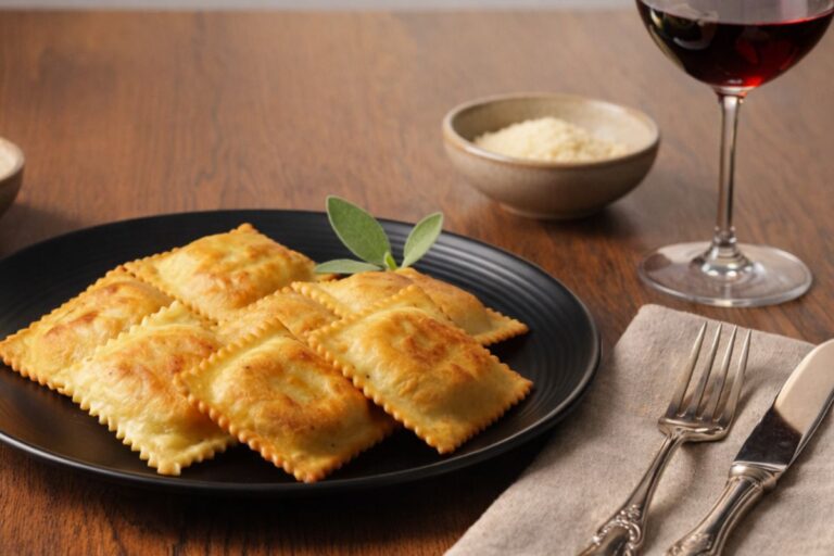 Avete mai provato i ravioli fritti in friggitrice ad aria? L’antipasto del momento