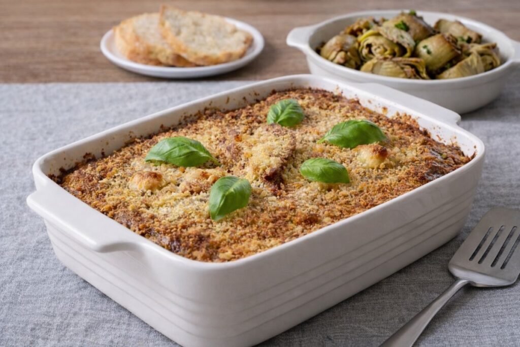 Tortino di carciofi in friggitrice ad aria