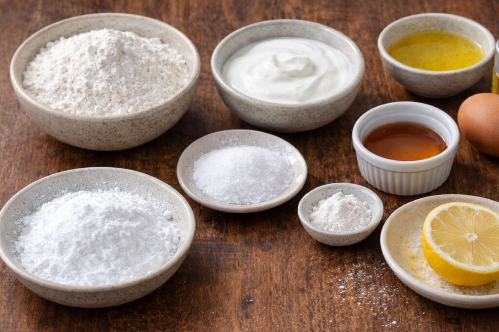 Castagnole allo yogurt in friggitrice ad aria, ingredienti