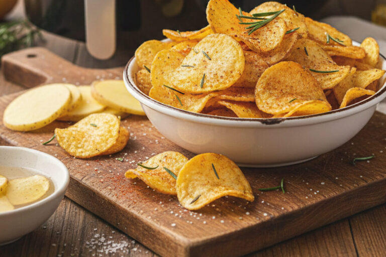 Chips di patate in friggitrice ad aria: il trucco per farle più croccanti di quelle in busta, senza rimorsi!