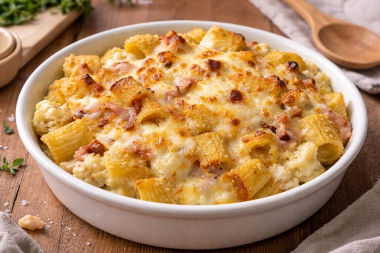 Speck e cavolfiore, la pasta golosa in friggitrice ad aria con crosticina irresistibile