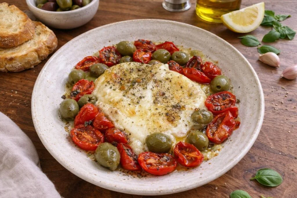 Tomino mediterraneo in friggitrice ad aria