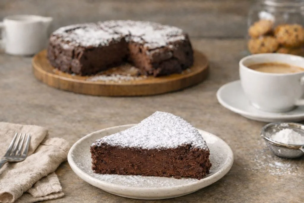Torta al cioccolato e ricotta in friggitrice ad aria