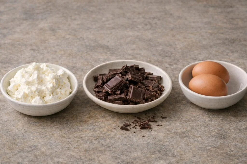 Torta al cioccolato e ricotta in friggitrice ad aria ingredienti Torta al cioccolato e ricotta in friggitrice ad aria, ingredienti