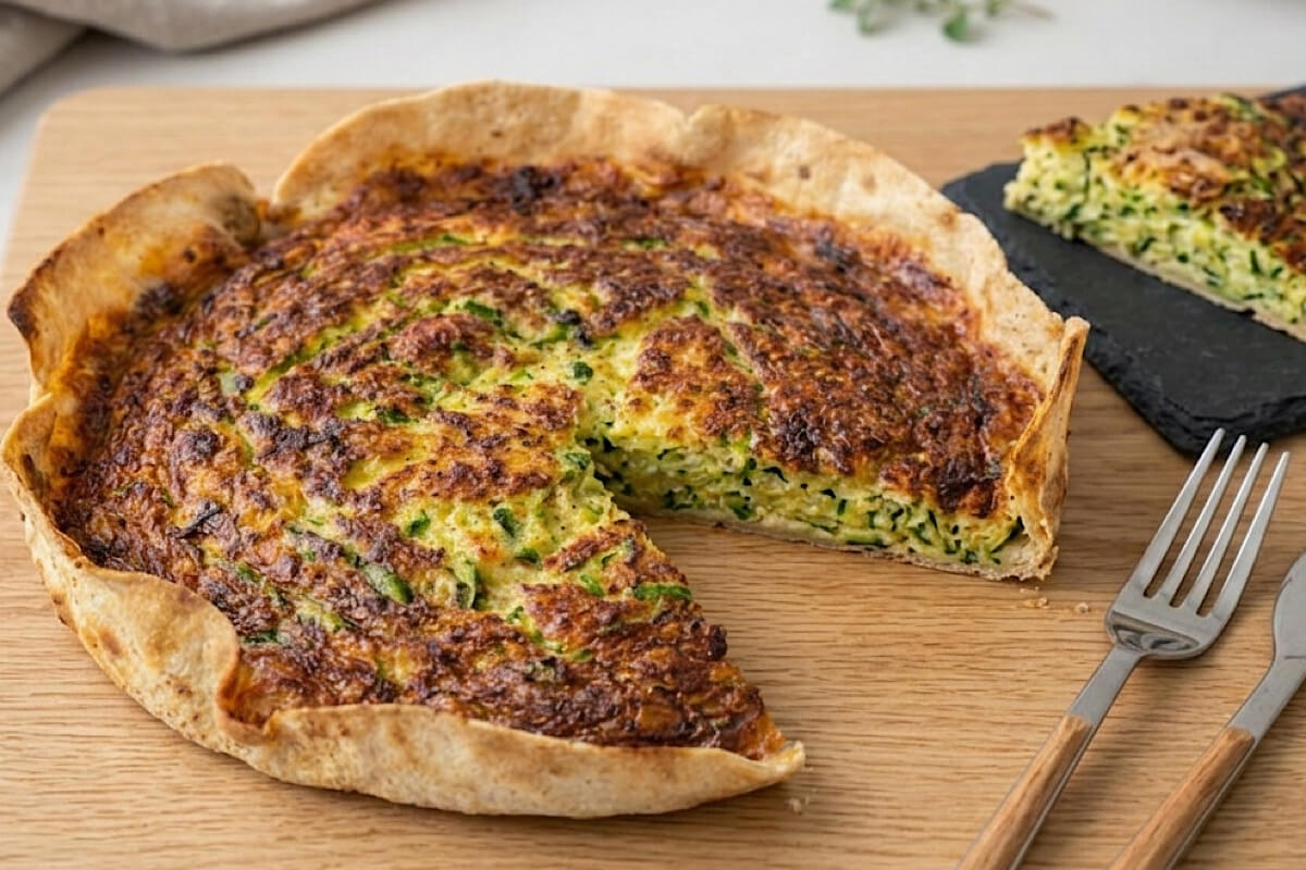 Leggera, con 4 ingredienti e senza impasto: la torta alle zucchine in friggitrice ad aria