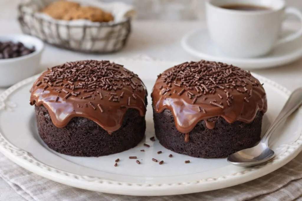 Tortino di cioccolato all'acqua in friggitrice ad aria