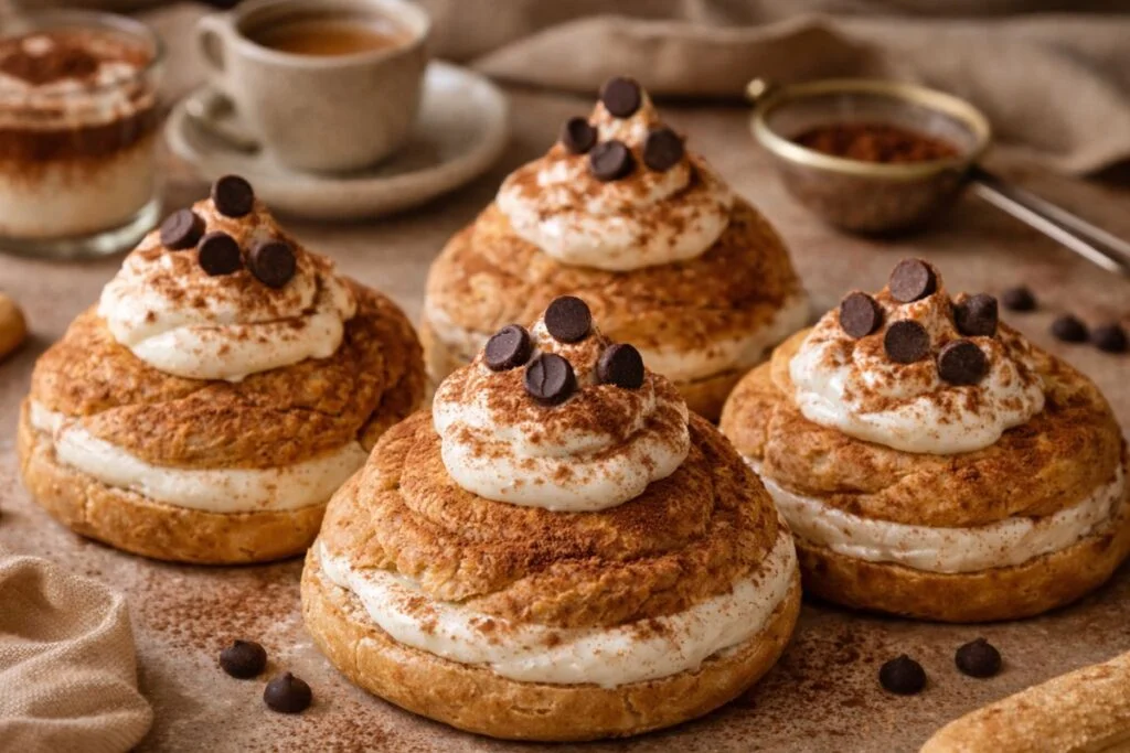 Zeppole fit tiramisù in friggitrice ad aria