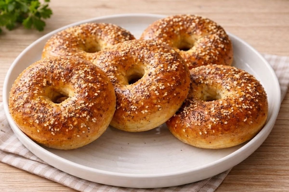 Come in California, ma con la nostra friggitrice ad aria: bagel senza lievitazione (e idee golose per farcirli)