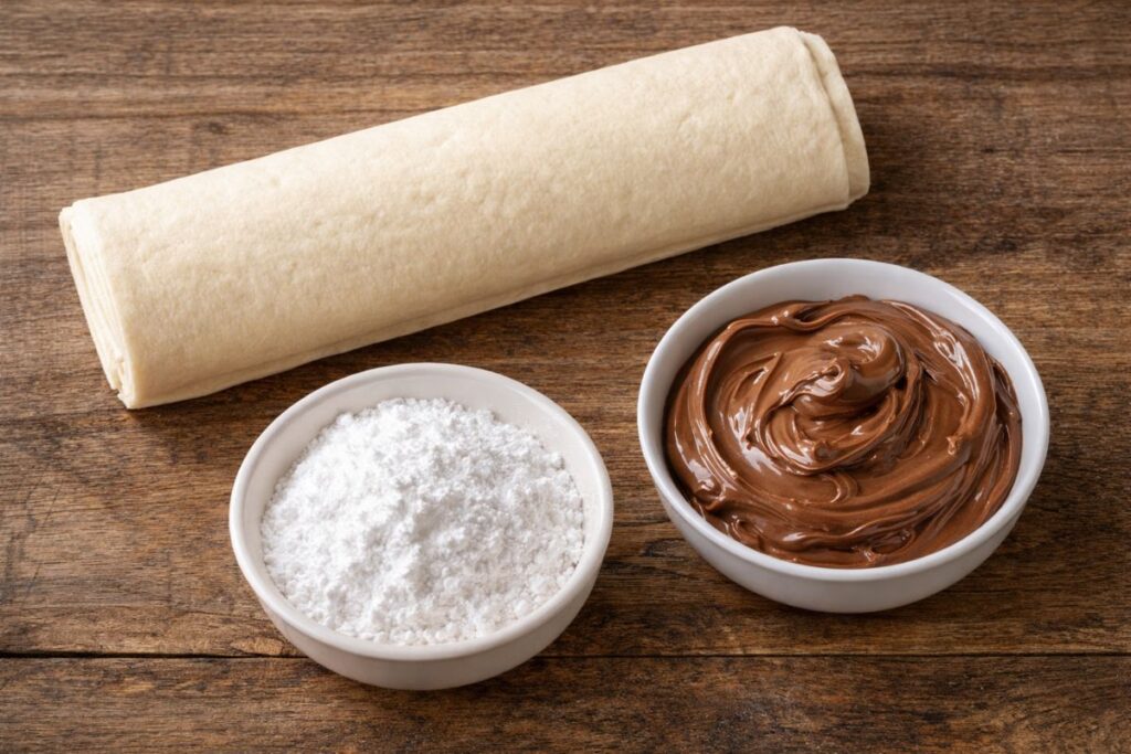 bomboloni alla Nutella in friggitrice ad aria, ingredienti