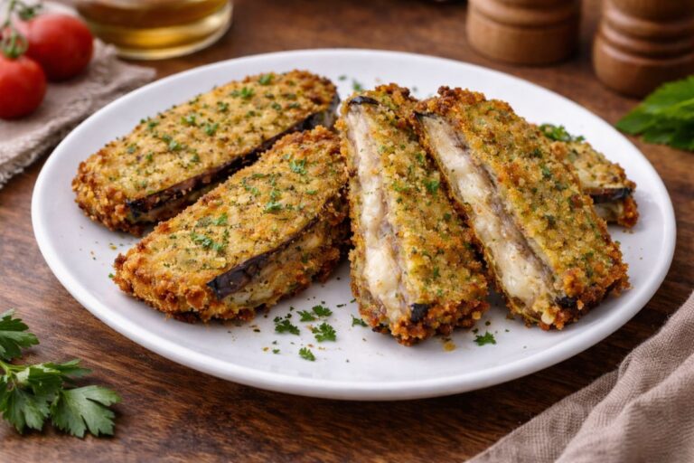 Questo ripieno filante vi stupirà: le cotolette di melanzane in friggitrice ad aria con crosticina aromatizzata