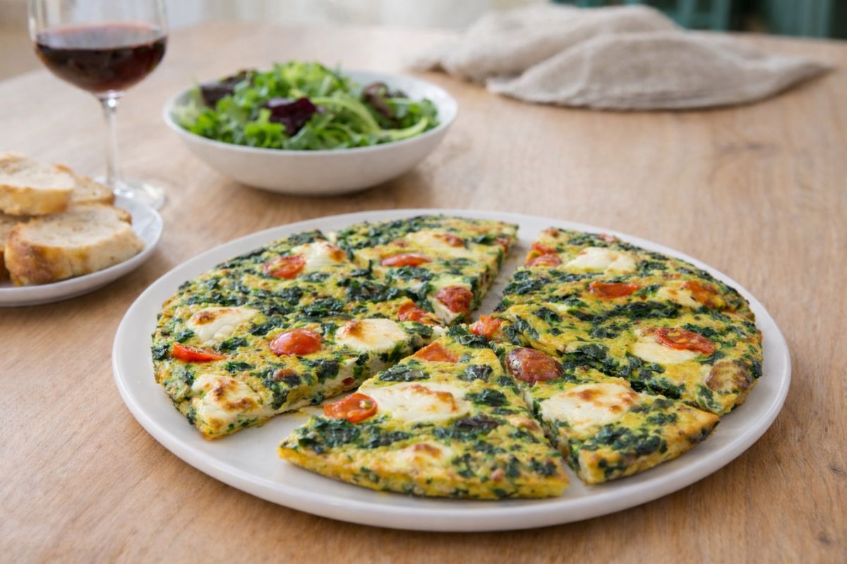 Leggera ma saporita, è la frittata di spinaci e primosale in friggitrice ad aria: ricetta veloce