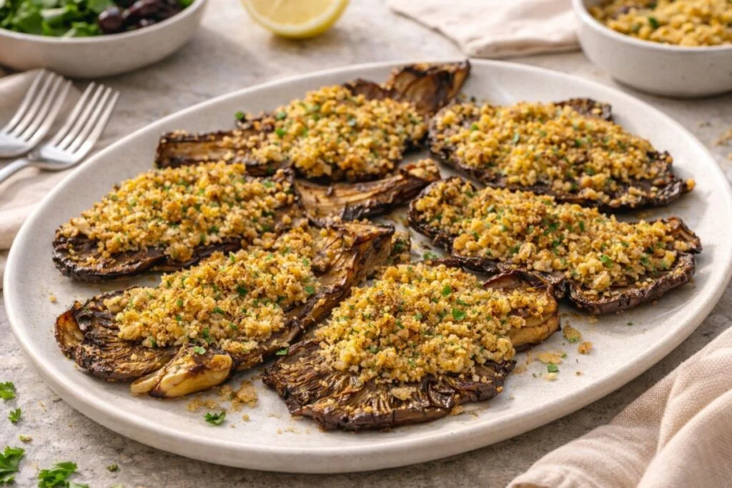 fungo orecchione gratinato in friggitrice ad aria