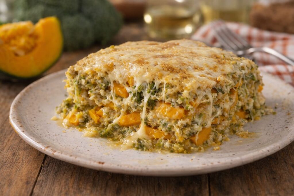 lasagna di zucca in friggitrice ad aria